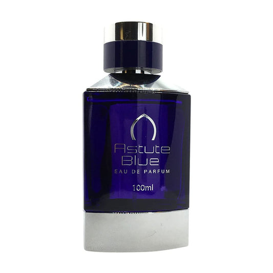 Astute Blue Eau de Parfum 3.4 oz - Spicy Woody Mens Cologne with Tangerine Sea Notes Pepper Cedar Vanilla Amber and Vetiver loved for its long lasting trail and compliment catching aroma