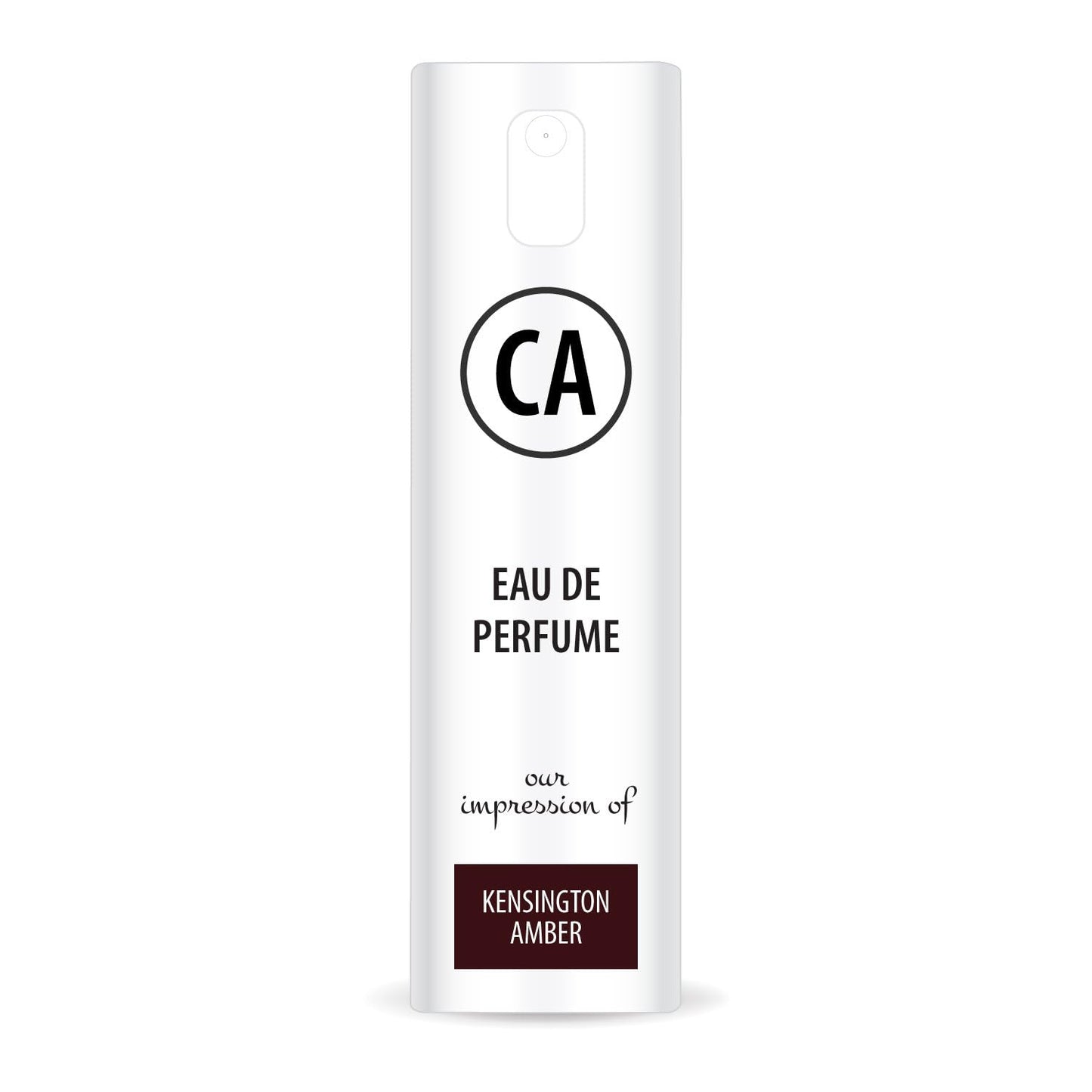 CA Perfume Impression of Kensington Amber Unisex Eau De Parfum Amber Scent Long Lasting Unisex Fragrance Travel Size TSA Ready for Day and Night Wear 0.33 Fl Oz 10ml