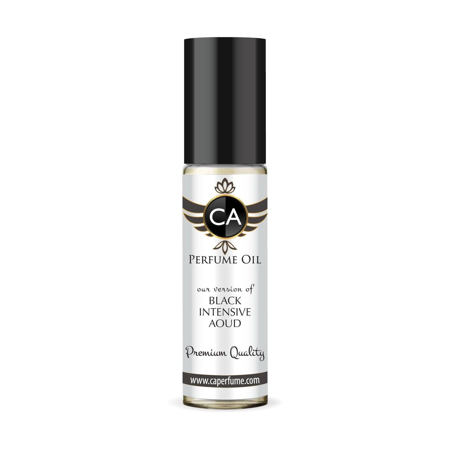 CA Perfume Impression of Black Intensive Aoud Unisex Fragrance Oil Amber Woody Scent Long Lasting Perfumes for Women & Men Travel Size TSA Ready Mini Parfum Body Oil Roll-on 0.33 Fl Oz 10ml