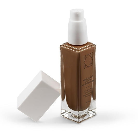 Absolute Cover Foundation #10 | Liquid Medium Coverage Foundation with Natural FInish | Oil-Free Face Makeup | Deep Shade with Neutral Undertone | 1oz/30ml