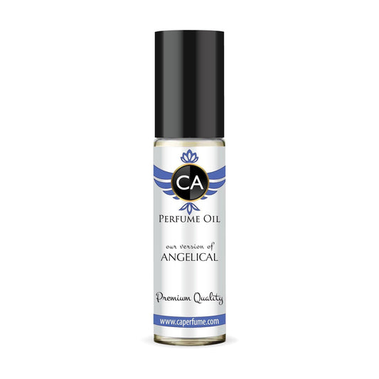 CA Perfume Impression of Angelical for Women Eau De Parfum Amber Vanilla Scent Long Lasting Perfumes for Women Travel Size TSA Ready for Day and Night Wear 0.33 Fl Oz 10ml