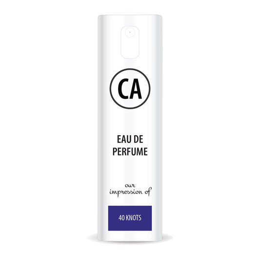 CA Perfume Impression of 40 Knots Unisex Eau De Parfum Aromatic Aquatic Scent Long Lasting Unisex Fragrance Travel Size TSA Ready for Day and Night Wear 0.33 Fl Oz 10ml