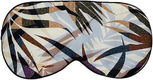 Maxfeel Feel 100% Pure Silk Eye Mask Sleep Eye Mask Eye Cover Eyeshade Sleeping Eye Mask Floral Colors (#35)