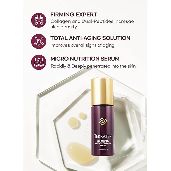 Age Control Treatment Peptide & Collagen Serum, 1.85 fl oz / 55ml - Korean Face Serum, K Beauty, AGE CONTROL INTENSIVE FIRMING SERUM