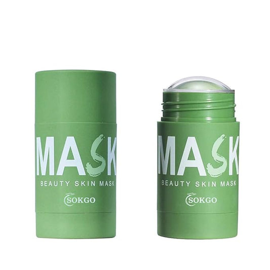 Green Tea Purifying Clay Face Mask, Face Moisturizes Oil Control Blackhead Remover Deep Clean Pore Purifying Clay Stick Deep Cleansing Mask, for All Skin Men Women (1PCS Green Tea)