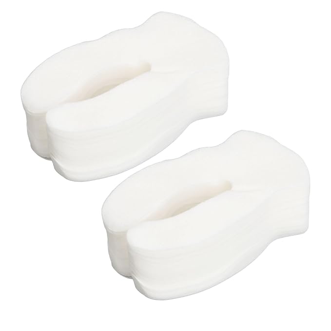 Eye Compressed Paper Sheet, U Shape Cotton Disposable Under Eye Sheet 200pcs, Eye Compressed Sheet, Soft for SPA