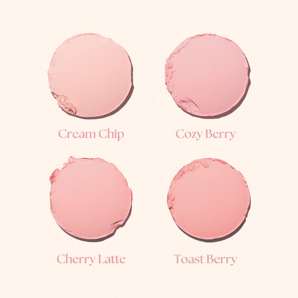 Dasique Blending Mood Cheek #07 Candy Berry | 4 Blendable Shades in Lightweight Smooth Powder | Vegan | Blush