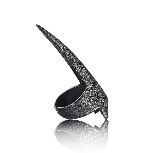 Quick Braid Aid Finger Parting Tool - Stainless Steel Stitch Braiding Tools for Durable Dreadlocks Wig & Installation of Human Hair Extensions Beader Tool (Black Glitter)