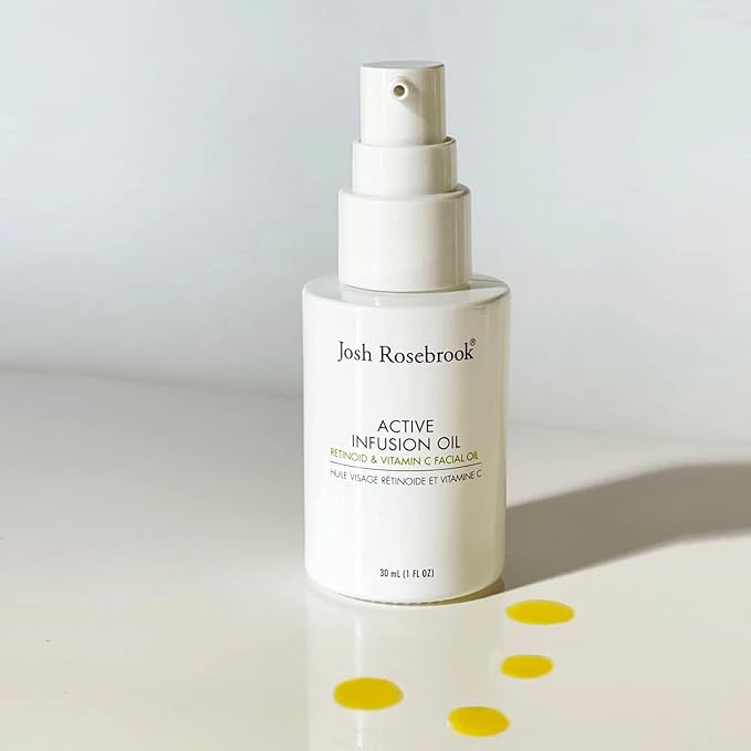 Josh Rosebrook - Active Infusion Oil Retinoid & Vitamin C Facial Serum Improves Skin Texture & Tone, Reduces Fine Lines, Increases Radiance - 30mL - 1 Oz