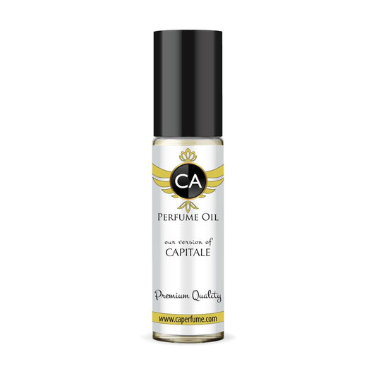 CA Perfume Impression of Capitale For Women & Men Replica Fragrance Body Oil Dupes Alcohol-Free Essential Aromatherapy Sample Travel Size Concentrated Long Lasting Attar Roll-On 0.3 Fl Oz/10ml
