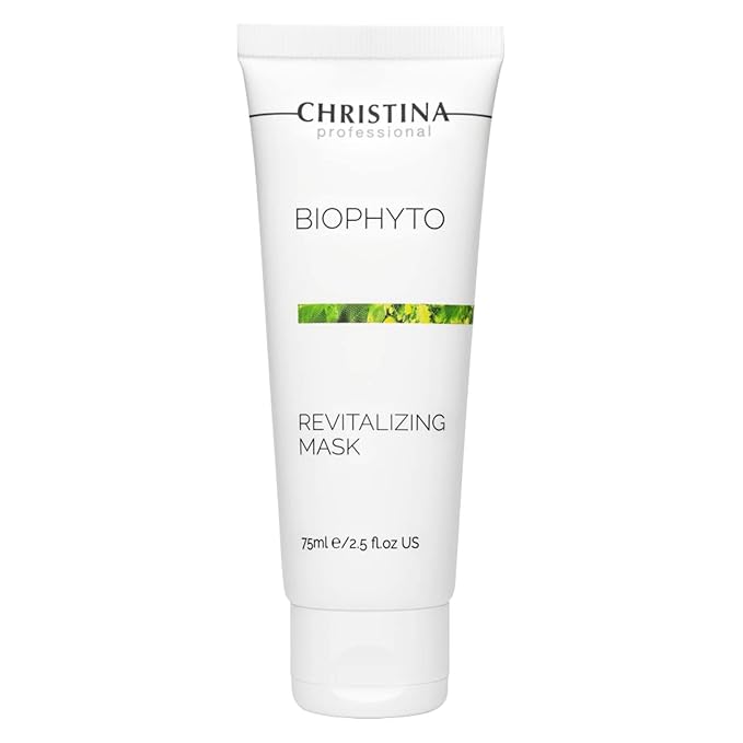 Christina Bio Phyto Revitalizing Facial Mask | Hydrating Anti-Aging Face Masks Skincare | Reduces Wrinkles, and Uneven Skin Tone | Algae, Vitamins B9 and B12 | Suits All Skin Types, Men and Women 75ml