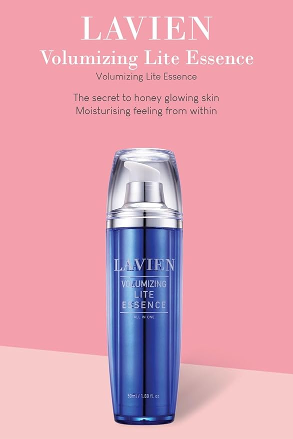 LAVIEN Volumizing Lite Essence - Facial Serum Essence with Hyaluronic Acid - Hydrating, Skin Elasticity, Skin Texture Improvement - Suitable for All Skin Types - 1.69 fl. oz. (50ml)