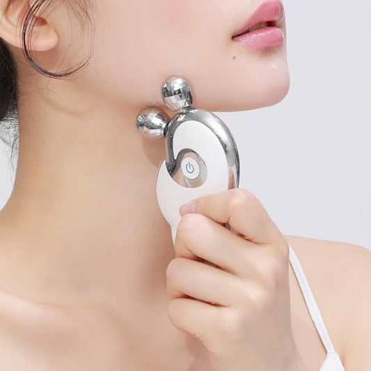 Contour Shot Facial 5-Zone Gua Sha and Roller, All-in-One Skincare Device