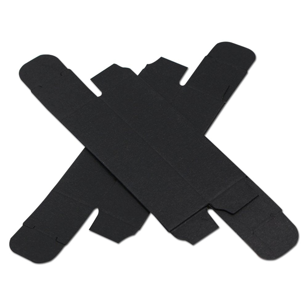 50 Pack Mini 0.78x0.78x3.34 inch Rectangle Black Boxes Kraft Paper DIY Lipstick Beauty Accessories Essence Oil Lipstick Bottle Packaging Gift Makeup Organzier Tube Storage