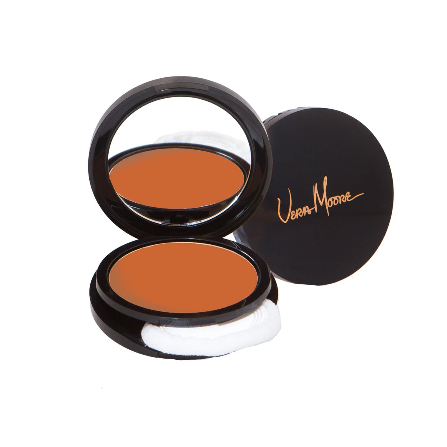 Vera Moore Matte Pressed Powder, Makeup Setting Compact Powder, Face Powder for Full Coverage with Flawless Finish, Shine, Matte Finish for All Skin Types (Classy Brown, 12.5g)