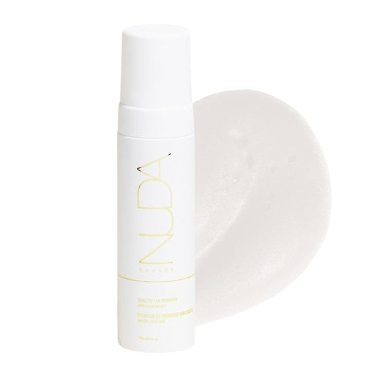 Nuda Sunless Tan Remover | Gentle & Non-Abrasive Mousse | Vegan Self Tanner Remover with Vitamins A, C, & E and Aloe Vera, White Tea, & Lemon | Fake Tan Remover for Women, (190mL)