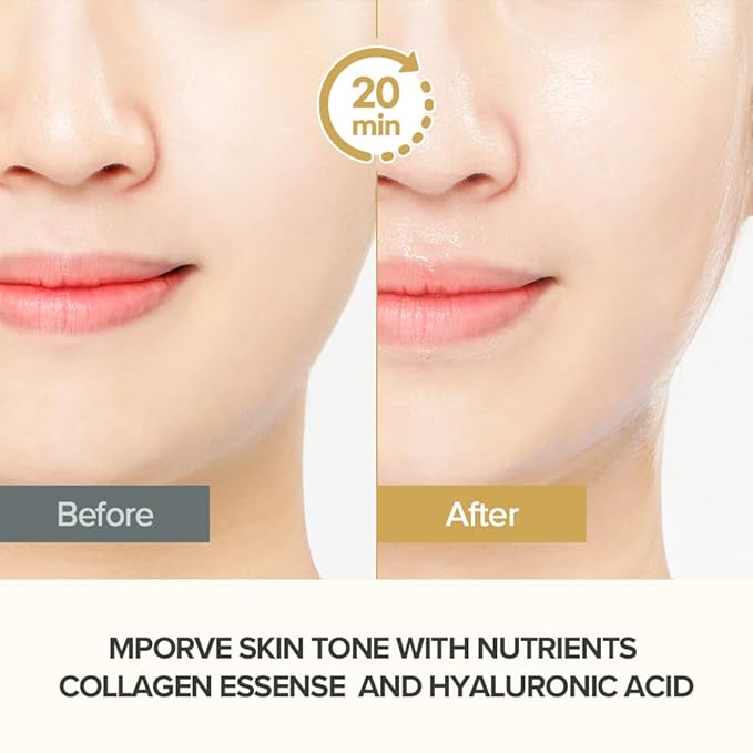 JM Solution Marine Luminous Pearl Deep Moisture 3 Step Skin Care Face Mask - Korean Skincare Facial Mask - boosting Brightening Moisturizing-10 Sheets for Dry Skin (Golden Cavior)