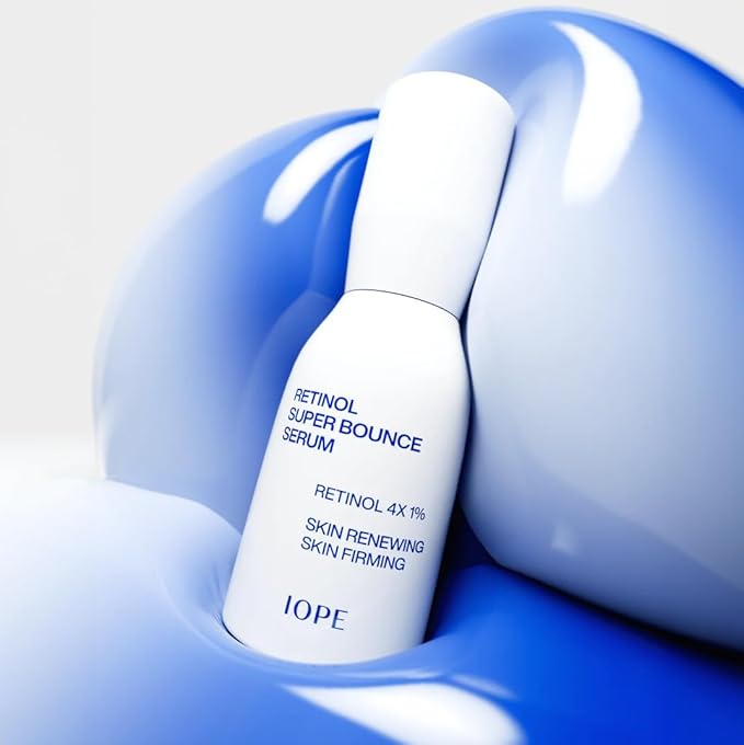 IOPE Retinol Super Bounce Serum | Korean Retinoid Eye Treatment for Anti-Aging, Beginner Friendly, Reduction in Fine Lines & Wrinkles, Firming and Rejuvenating, Daily Glow Routine, 1.69 Fl Oz. (50ml)