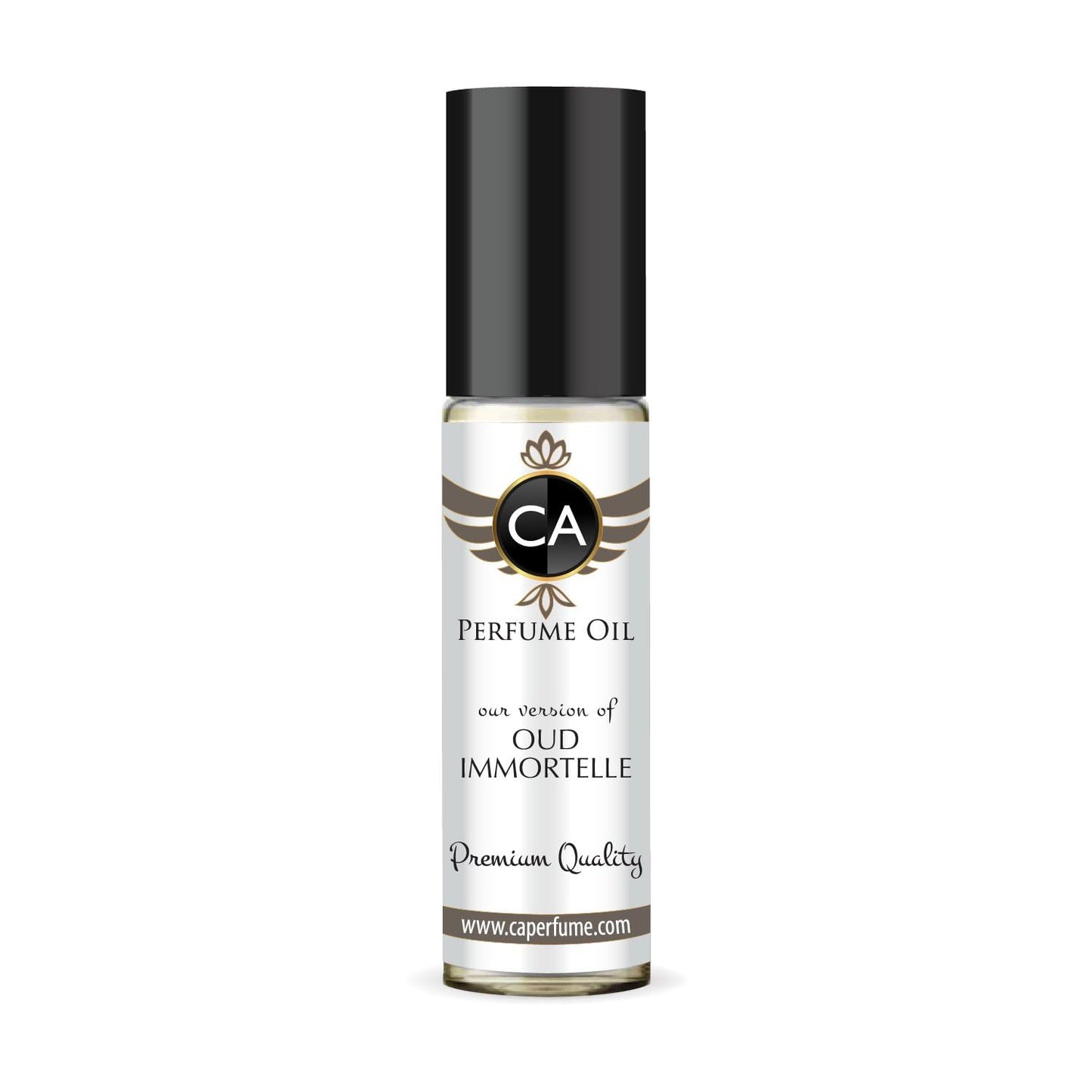 CA Perfume Impression of Oud Immortelle Unisex Fragrance Oil Woody Chypre Scent Long Lasting Perfumes for Women & Men Travel Size TSA Ready Mini Parfum Body Oil Roll-on 0.33 Fl Oz 10ml