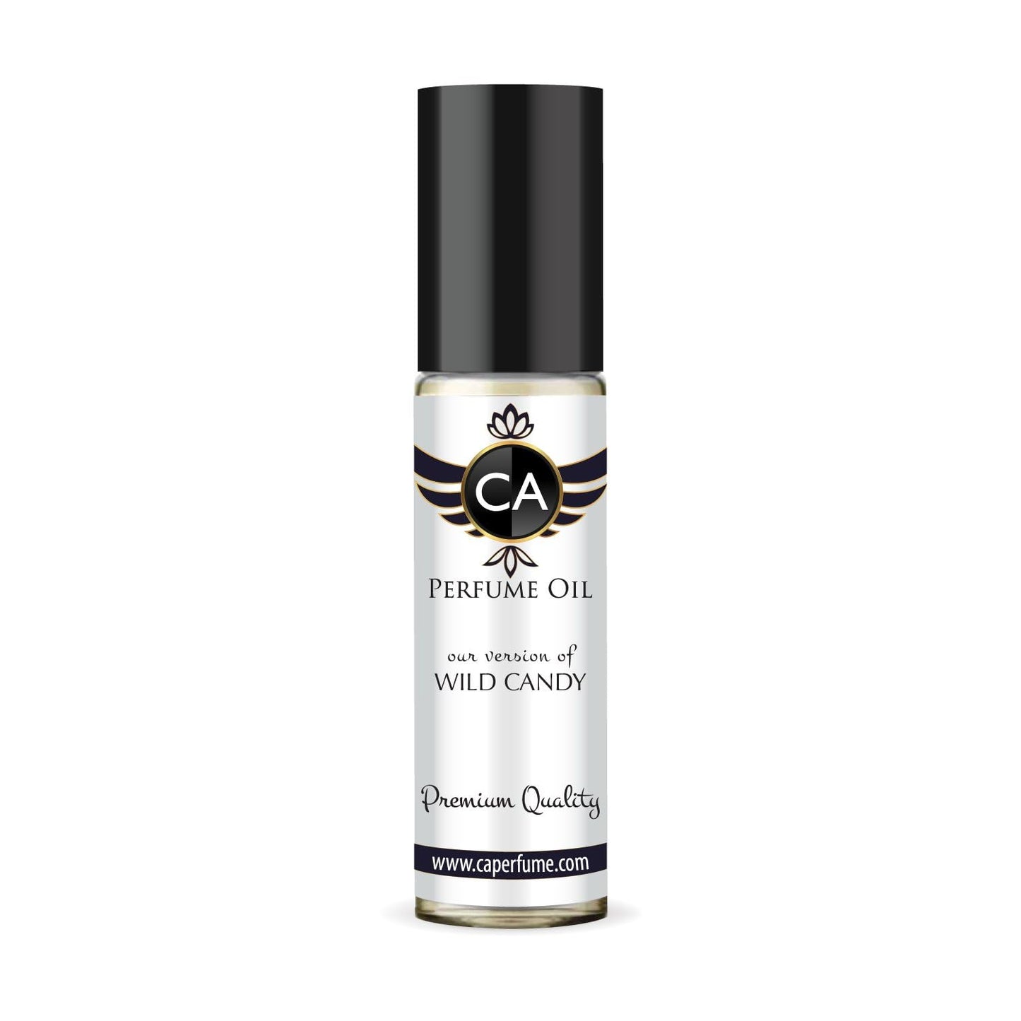 CA Perfume Impression of Wild Candy Unisex Fragrance Oil Amber Scent Long Lasting Perfumes for Women & Men Travel Size TSA Ready Mini Parfum Body Oil Roll-on 0.33 Fl Oz 10ml