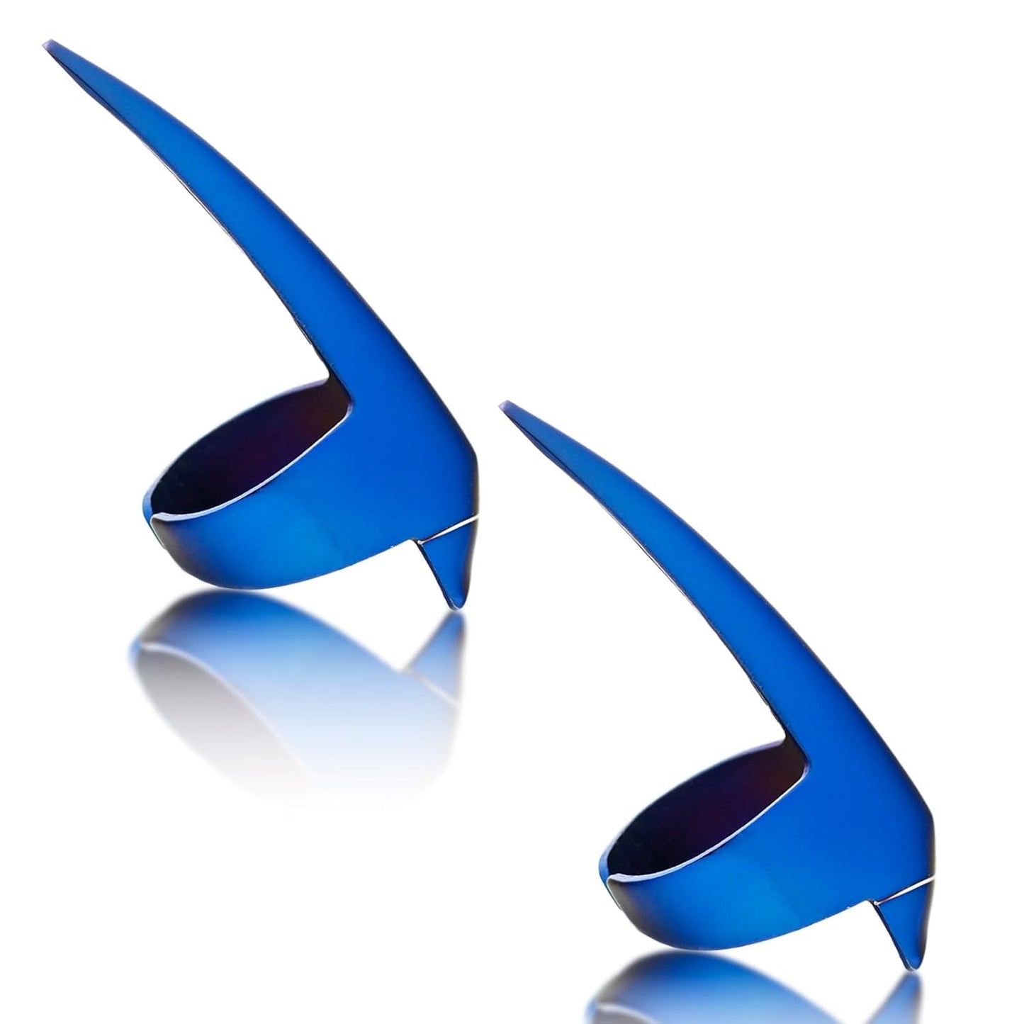 Quick Braid Aid Finger Parting & Sectioning Rings Set - Stainless Steel Stitch Braiding Tools for Durable Dreadlocks, Wig & Human Hair Loc Extensions Beader Tool (Blue Set)