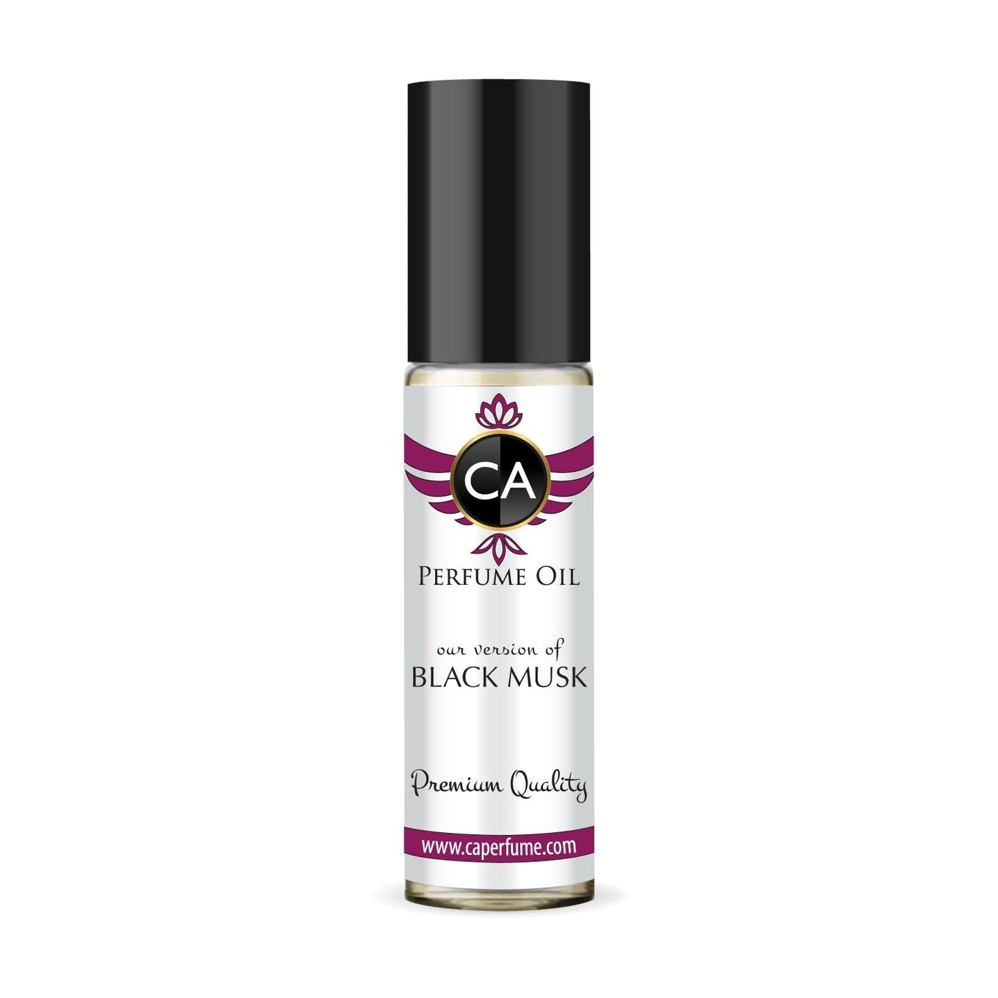 CA Perfume Impression of Black Musk Unisex Fragrance Oil Amber Spicy Scent Long Lasting Perfumes for Women & Men Travel Size TSA Ready Mini Parfum Body Oil Roll-on 0.33 Fl Oz 10ml