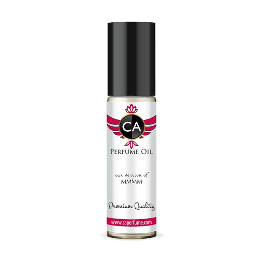 CA Perfume Impression of MMMM Unisex Fragrance Oil Vanilla Scent Long Lasting Perfumes for Women & Men Travel Size TSA Ready Mini Parfum Body Oil Roll-on 0.33 Fl Oz 10ml