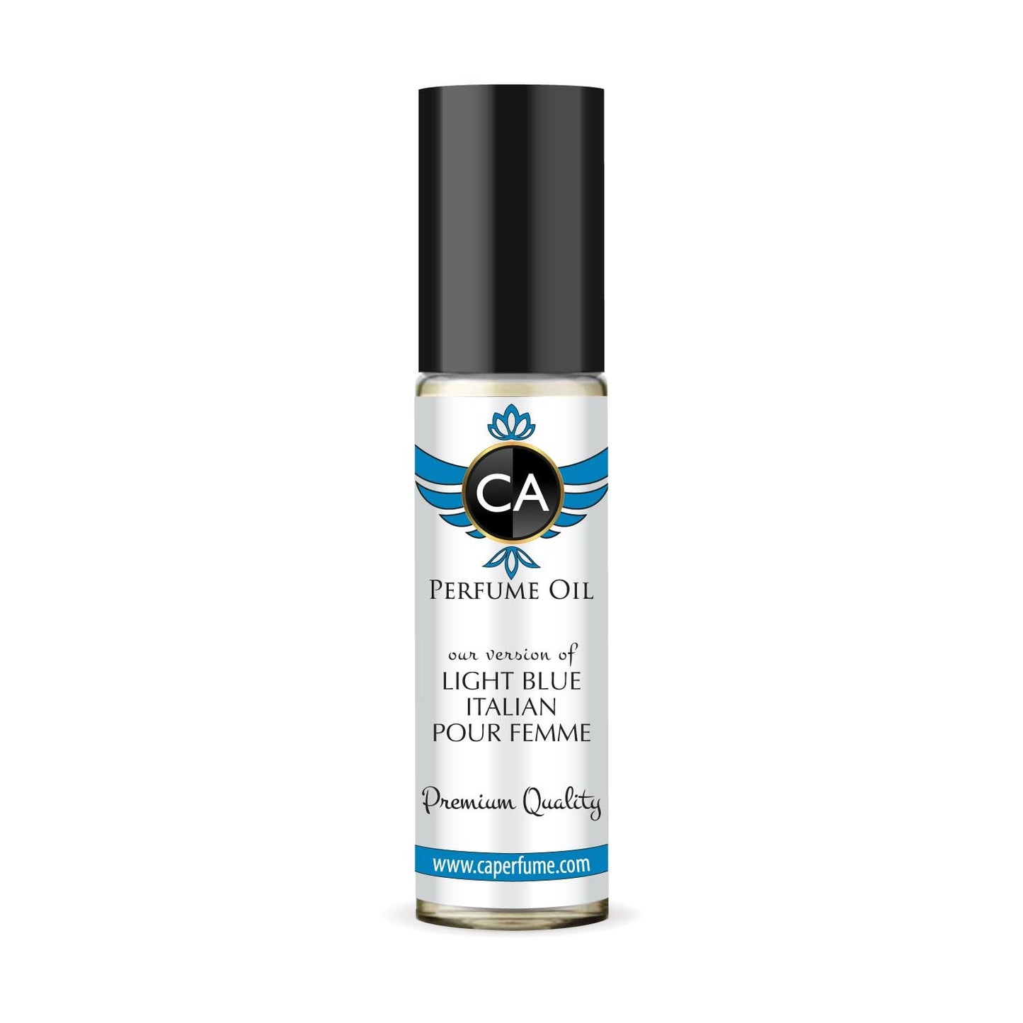 CA Perfume Impression of Light Blue Italian Pour Femme For Women Fragrance Body Oil Roll-On 0.3 Fl Oz/10ml