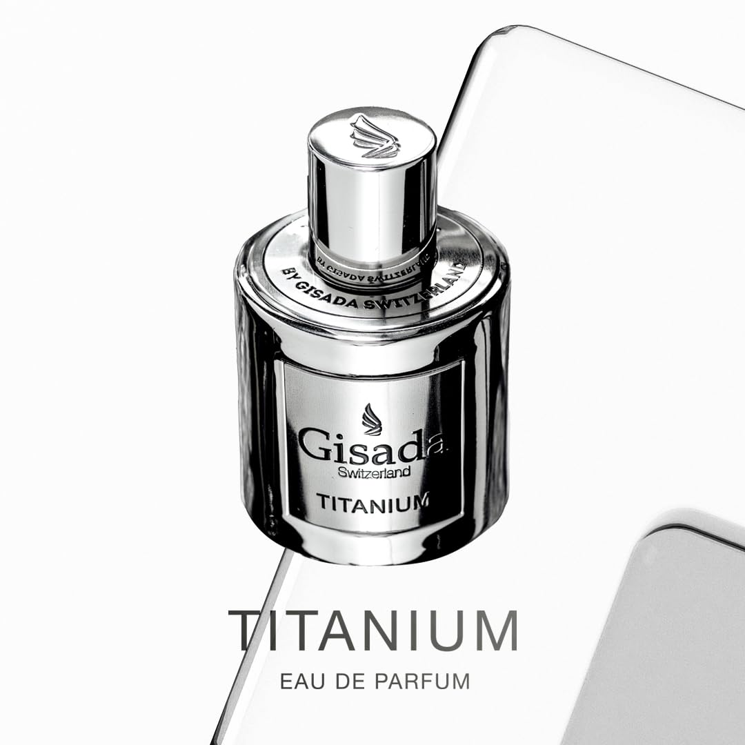 Gisada Switzerland - Titanium | Eau de Parfum for Men | 1.7 fl oz (50ml) | Spicy, Amber, Warm, and Woody Notes | Long-Lasting Scent | Perfume & Cologne