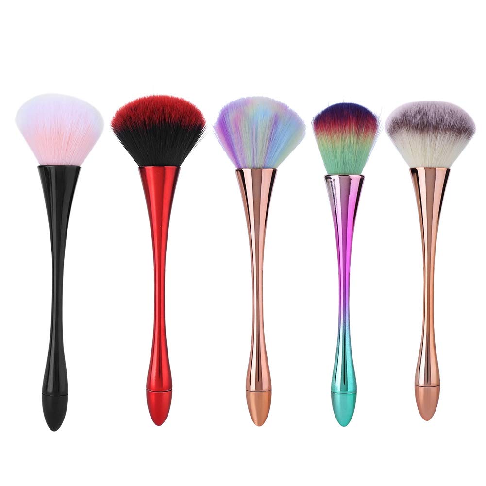5 Styles Nail Dust Brush for Makeup or Nail Arts Brushes Manicure DIY Tool(2)