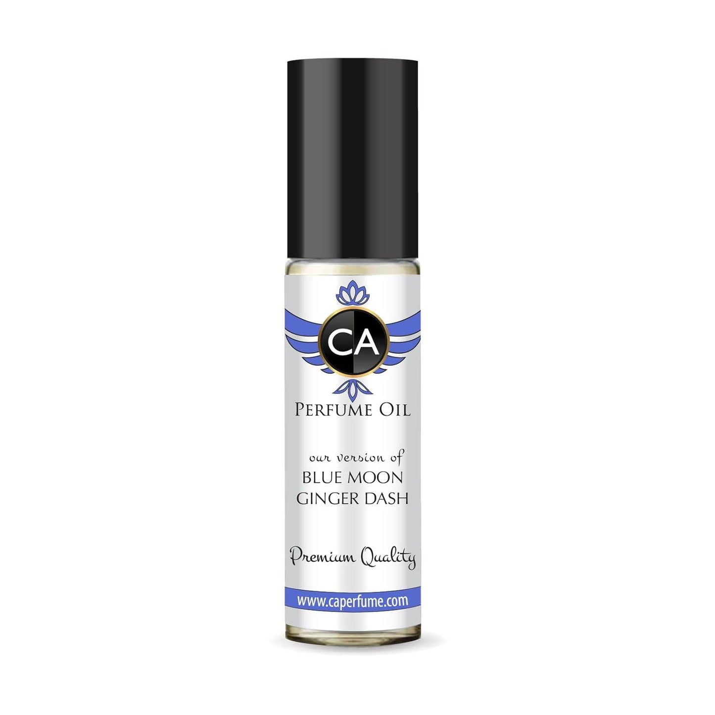 CA Perfume Impression of Blue Moon Ginger Dash Unisex Fragrance Oil a fragrance Scent Long Lasting Perfumes for Women & Men Travel Size TSA Ready Mini Parfum Body Oil Roll-on 0.33 Fl Oz 10ml