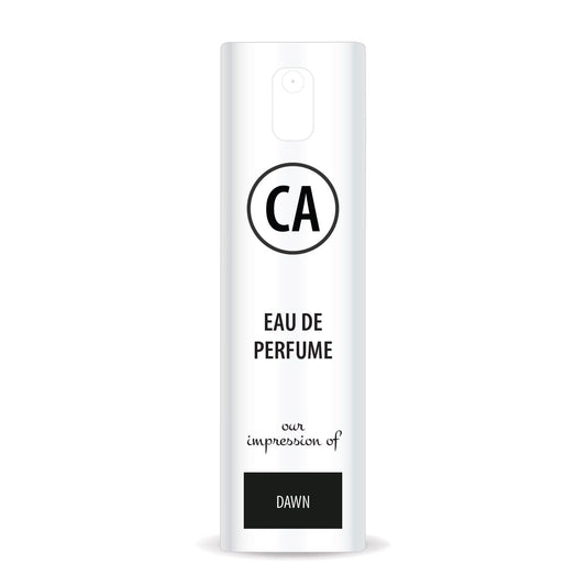 CA Perfume Impression of Dawn Unisex Eau De Parfum Amber Woody Scent Long Lasting Unisex Fragrance Travel Size TSA Ready for Day and Night Wear 0.33 Fl Oz 10ml