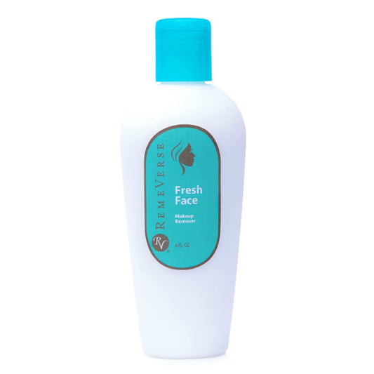 Fresh Face Makeup Remover Lotion; Removes makeup quickly using a moisturizing formulation. Leaves skin soft and dewy. For Daily Use.
