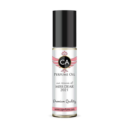 CA Perfume Impression of Miss Dear 2021 for Women Fragrance Oil Amber Floral Scent Long Lasting Perfumes for Women Travel Size TSA Ready Mini Parfum Body Oil Roll-on 0.33 Fl Oz 10ml