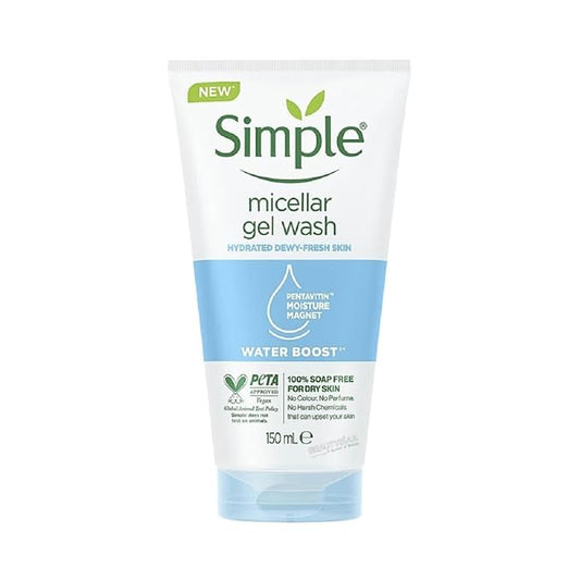 Simple Water Boost Micellar Gel Facial Wash, 5 Oz (150 ML) (1 Count)