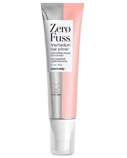 one 'n only Zero Fuss Fine to Medium Hair Primer, Leave-in Spray, Detangles and Smooths, Weightlessly Conditions, Humidity Resistant, Tames Frizz, No Heat Required, 5 Fl. Oz