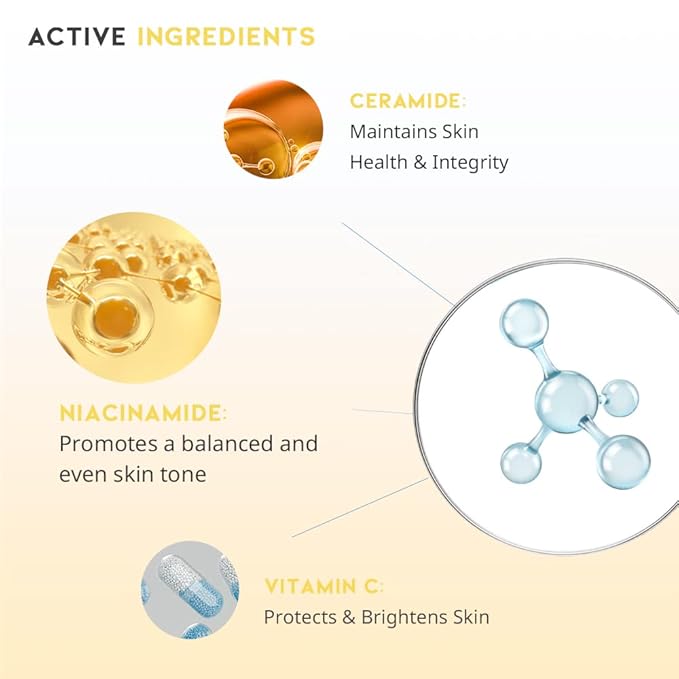 Dark Circle Remover Eye Serum, Eye Bags Treatment for Men and Women, Vitamin C, Niacinamide, Ceramide, Vegan Under Eye Treatment 30g