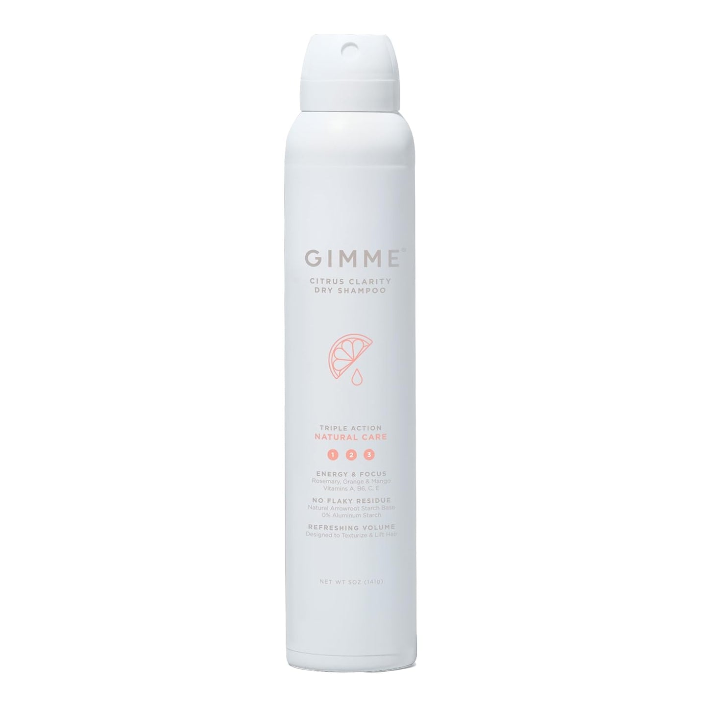 GIMME Beauty Dry Shampoo - For All Hair Types, Including Blonde - With Biotin, Aloe Vera & Keratin - Sulfate & Paraben Free with Sun Protection - Citrus Clarity
