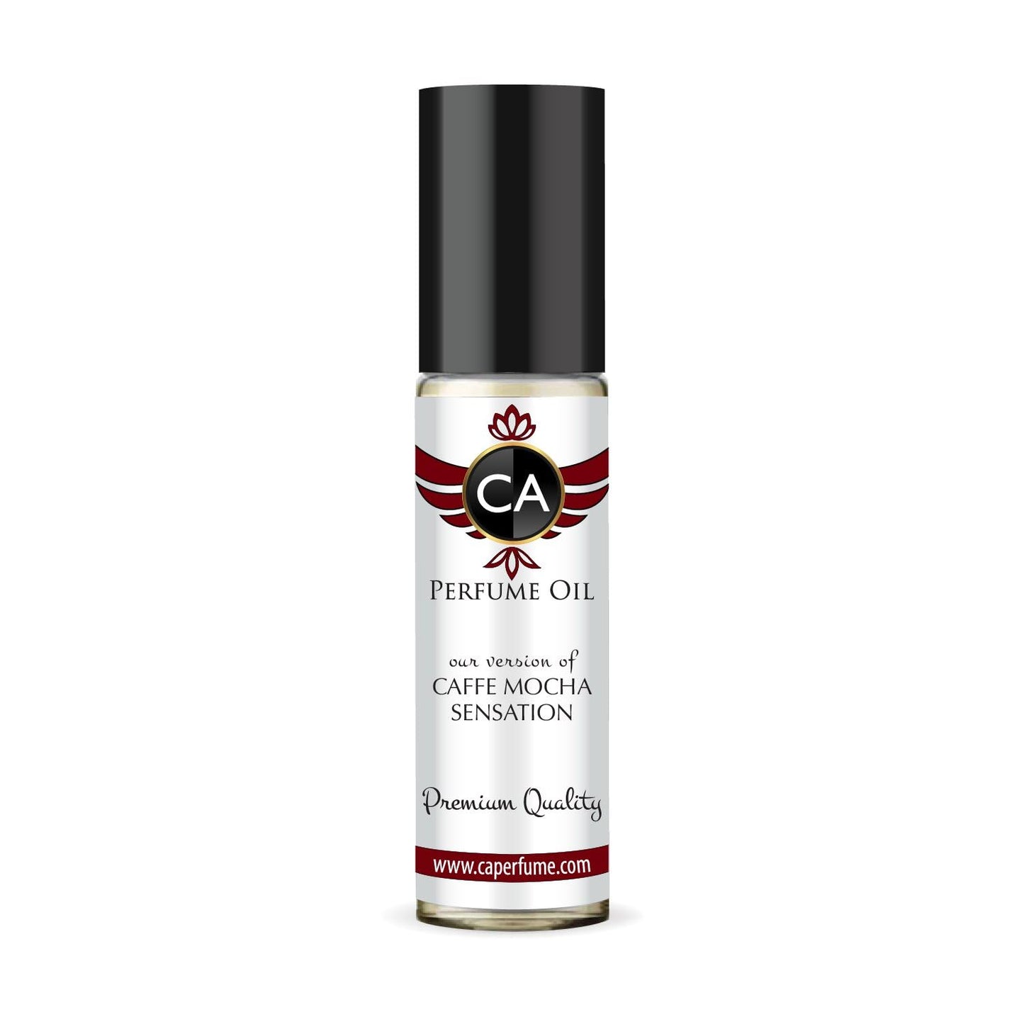 CA Perfume Originals Caffe Mocha Sensation Unisex Fragrance Oil Gourmand Scent Long Lasting Perfumes for Women & Men Travel Size TSA Ready Mini Parfum Body Oil Roll-on 0.33 Fl Oz 10ml