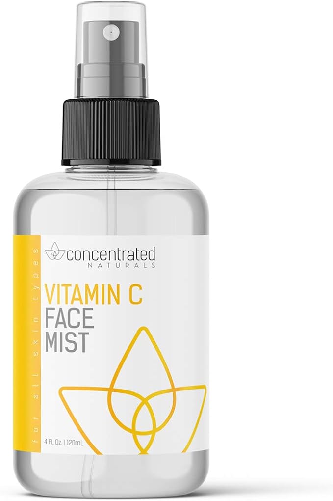 Vitamin C Glow Hydrating Anti-Aging Face Mist w/Actives | Vita C, Niacinamide, Collagen, Peptides and Retinol | Refreshes & Brightens Complexion | 4 fl oz, 120 ml