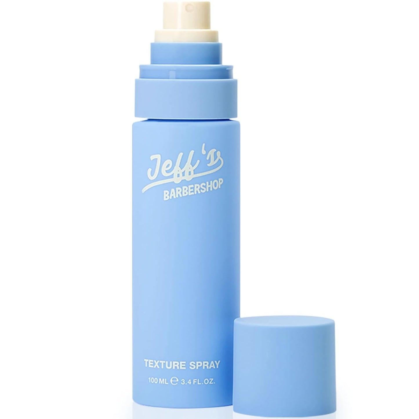 Jeff's Barbershop Sea Salt Texture Hair Spray, Sandalwood - Texturizing & Thickening Volumizer for Men & Women - Light Hold, Textured Finish for Body, Volume & Waves (3.4 fl oz/100ml)