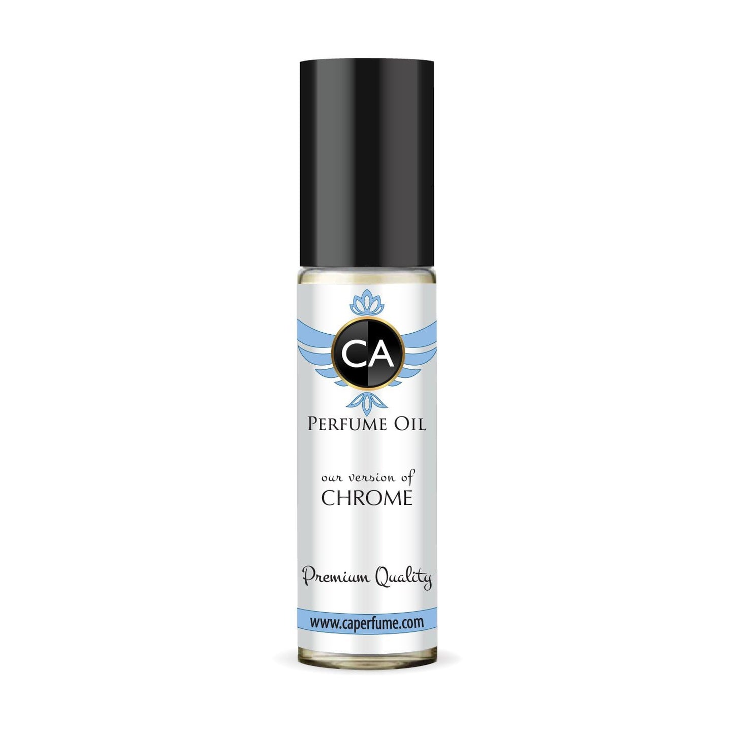 CA Perfume Impression of Chrome for Men Eau De Parfum Citrus Aromatic Scent Long Lasting Cologne for Men Travel Size TSA Ready for Day and Night Wear 0.33 Fl Oz 10ml