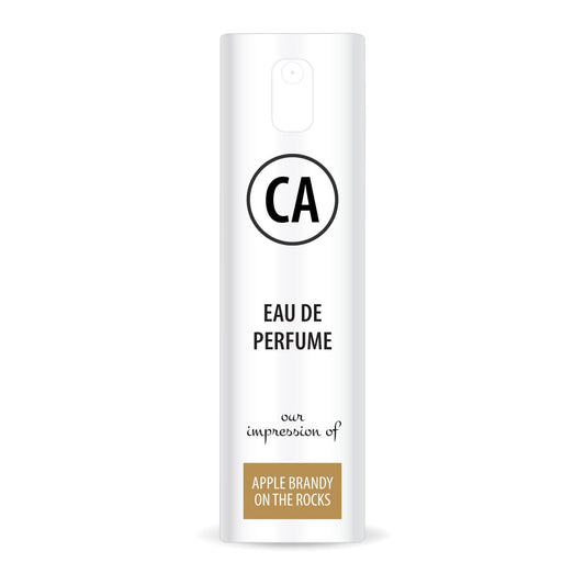 CA Perfume Impression of Apple Brandy On The Rocks Unisex Eau De Parfum Aromatic Fruity Scent Long Lasting Unisex Fragrance Travel Size TSA Ready for Day and Night Wear 0.33 Fl Oz 10ml