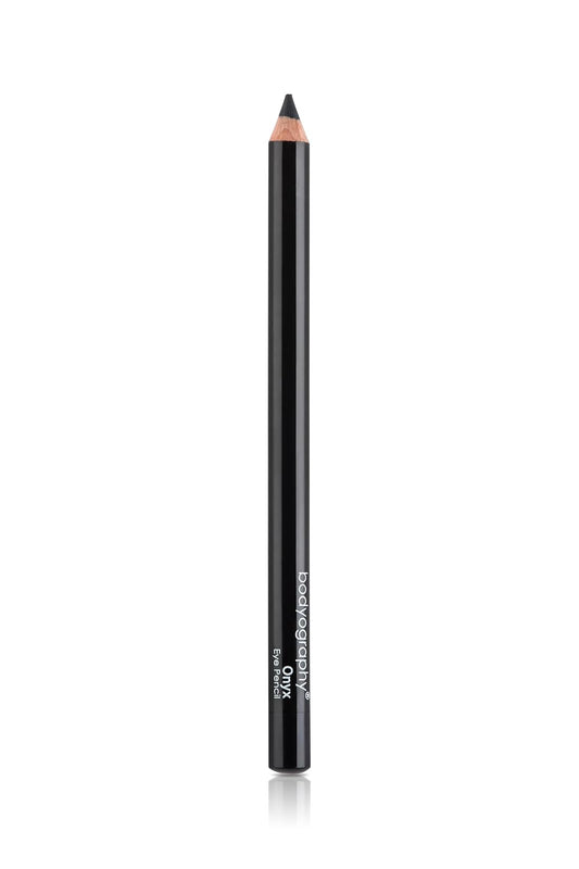 Bodyography Cream Eye Pencil, Black - Black Wooden Eyeliner for Eyes & Eyebrows, Long-Lasting Cruelty-Free Coconut Oil Cosmetic Liner