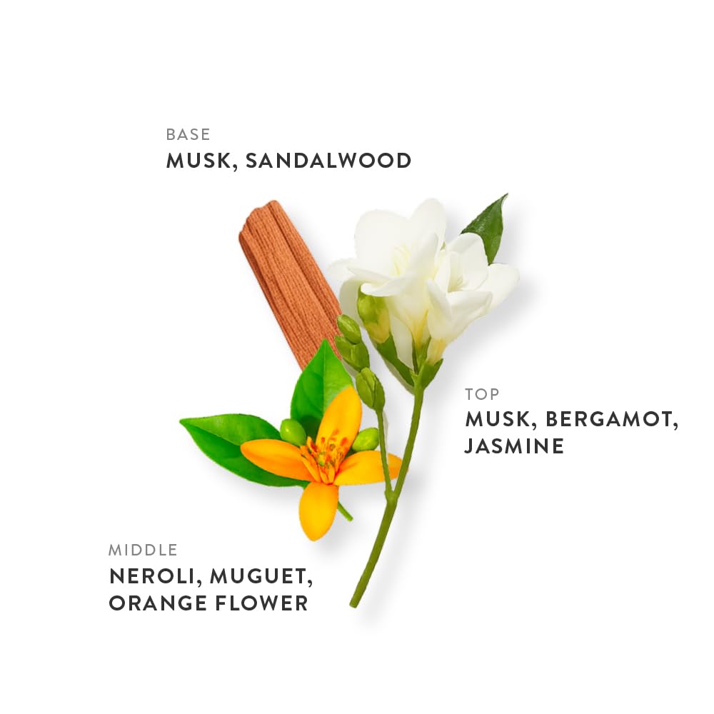 Woody & Musky Eau de Parfum 0.34oz, Long Lasting Perfume Inspired by Missing Person, Floral Woody Balsam Musk Notes With Citrus Bergamot, Jasmine & Sandalwood, Luxury Fragrance for Women & Men