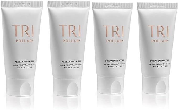 TriPollar Stop Preparation Gel 50ml (X4) - High Radio Frequency Skin Tightening Facial Machine Gel - Professional Home RF Anti-Aging Formula - Compatible with TriPollar Stop Devices - FDA Cleared