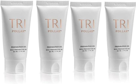 TriPollar Stop Preparation Gel 50ml (X4) - High Radio Frequency Skin Tightening Facial Machine Gel - Professional Home RF Anti-Aging Formula - Compatible with TriPollar Stop Devices - FDA Cleared