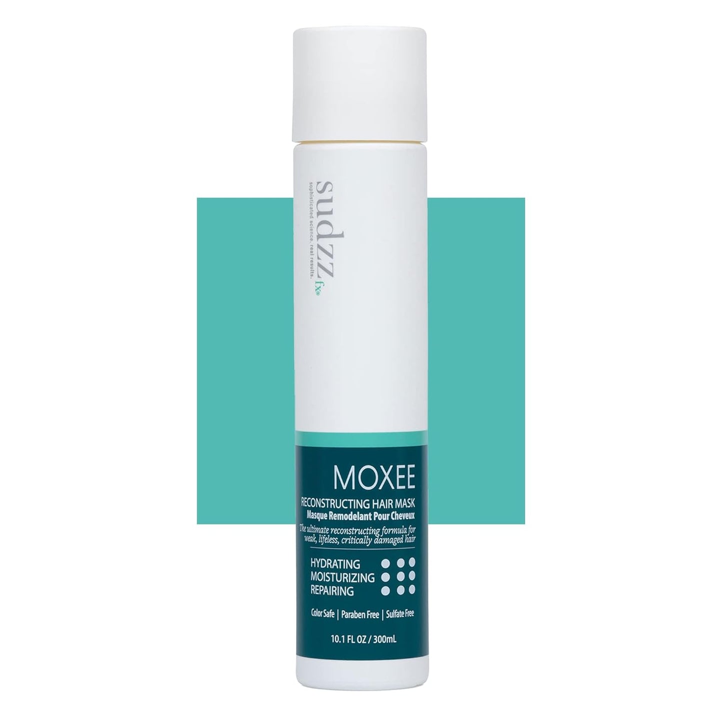 SUDZZFX Moxee Reconstructing - Hydrating Hair Mask - Deep Conditioner for Dry Damaged Hair Care - Provides Nourishment and Restores Weak, lifeless, Critically Damaged Hair 10.1 Fl Oz