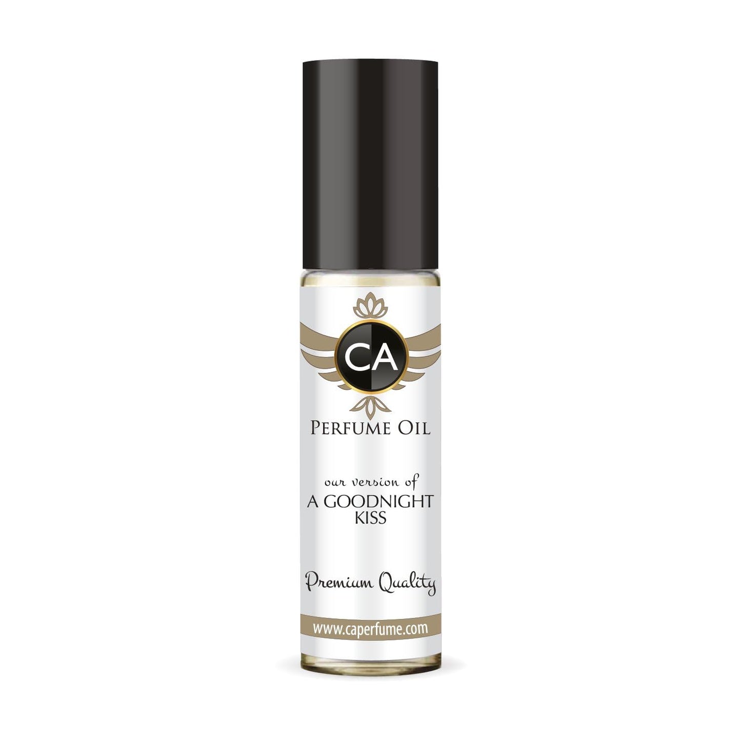 CA Perfume Impression of A Goodnight Kiss for Women Fragrance Oil Amber Floral Scent Long Lasting Perfumes for Women Travel Size TSA Ready Mini Parfum Body Oil Roll-on 0.33 Fl Oz 10ml