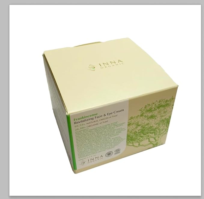 INNA ORGANIC Rejuvenating Face Cream, Anti-aging, Wrinkle Care, Fine Lines & Tightening, EWG & COSMOS Certified | Frankincense Essential Oils Infused Skin Care | Luxury Clean Beauty